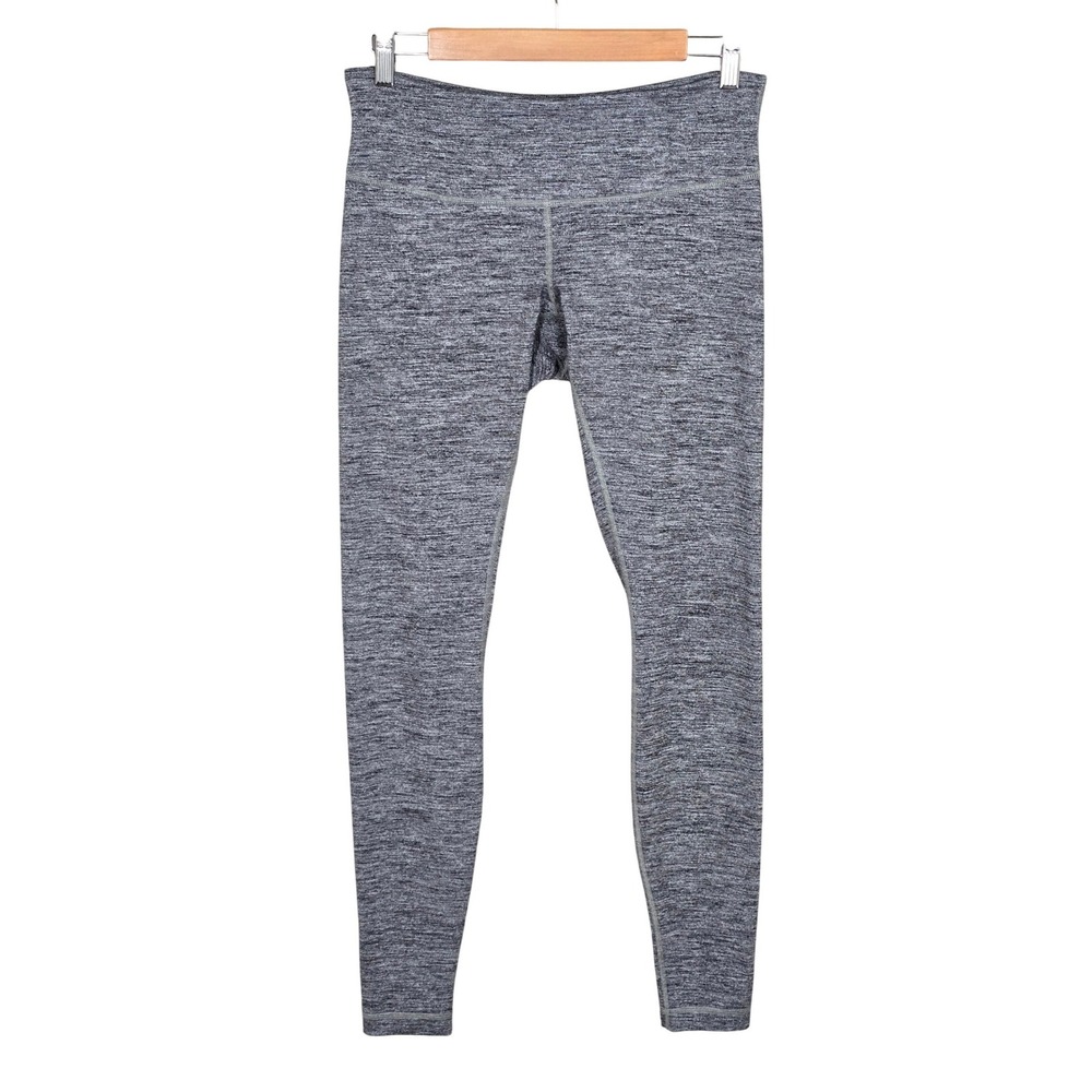 Lululemon Women's Wunder Under High Rise Heathered Grey Space Dye Leggings 8